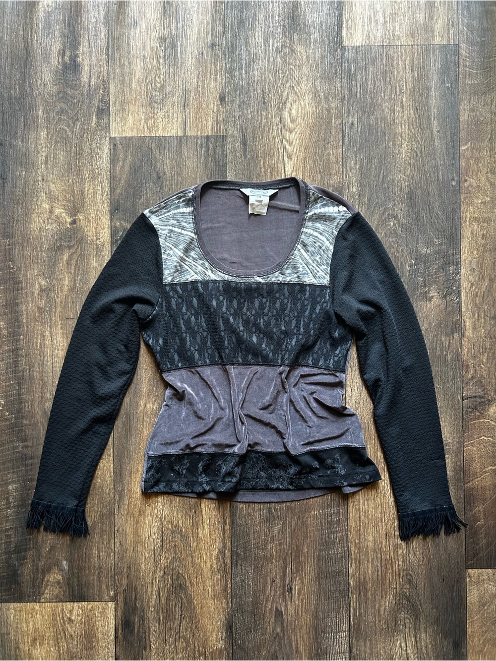 Colorblock 90s Blouse